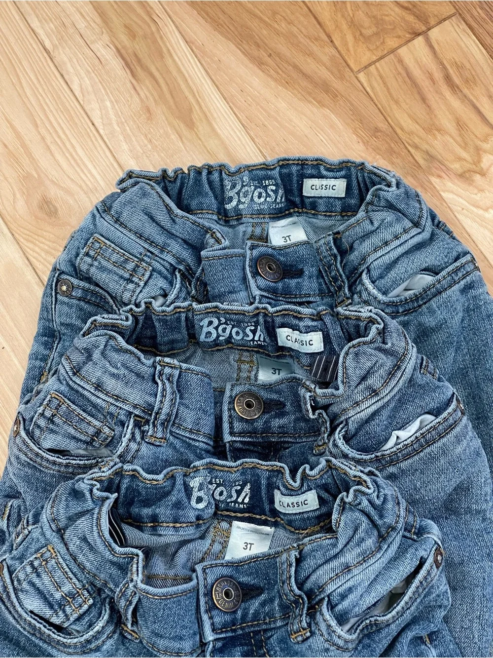 3 pairs of B’gosh classic 3T jeans